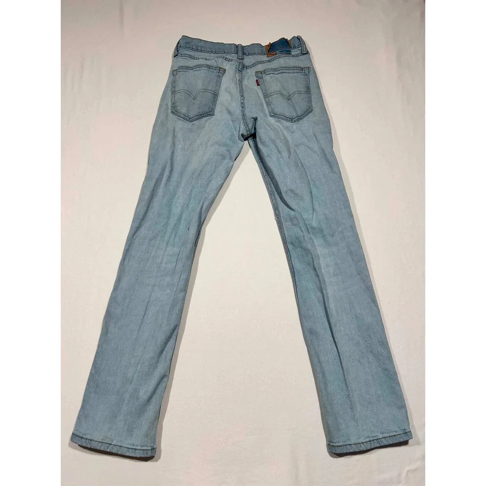 Levis 511 Slim Fit Light Wash Denim Jeans Mens 32x34 Blue